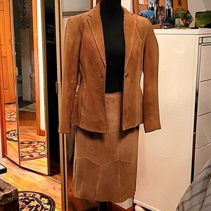 Tan Suede Suit
